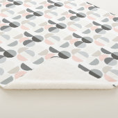 Scandinavische stijl Semi-Circle Pattern Sherpa Deken (3/4)