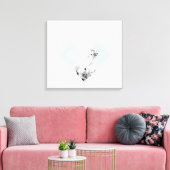 Scandinavische stijlbeschrijving canvas afdruk (Insitu (Woonkamer))