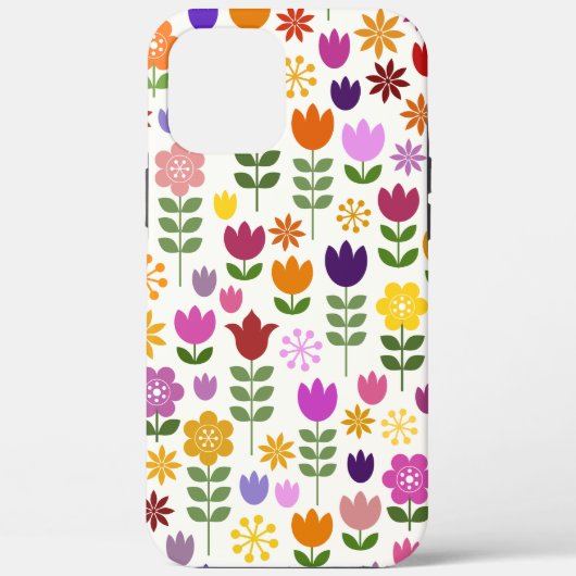 Scandinavische stijlbloemen Big Pattern Hoesje-Mat Case-Mate iPhone Case (Achterkant)