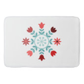 Scandinavische stijlbloemen, trappen en loopwiel badmat (Voorkant)