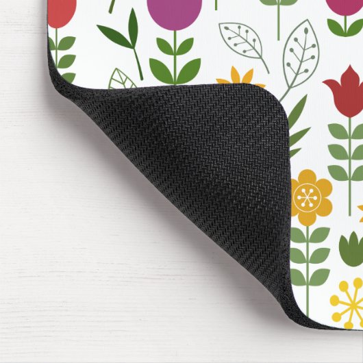 Scandinavische stijlflora en fauna Big Pattern Muismat (Hoek)