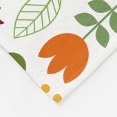 Scandinavische stijlflora en fauna fleece deken (Hoek)