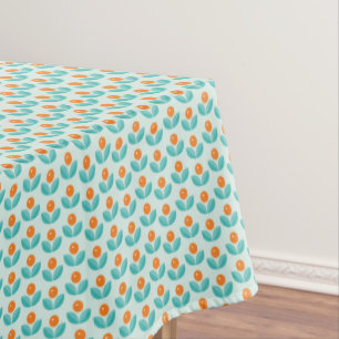 Scandinavische stijlgeometrisch Oranje patroon Tafelkleed