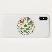 Scandinavische stijlillustraties Circle Case-Mate iPhone Case (Achterkant (horizontaal))