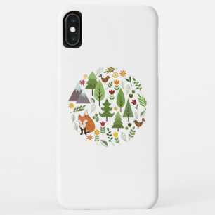 Scandinavische stijlillustraties Circle iPhone XS Max Hoesje