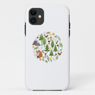 Scandinavische stijlillustraties Circle iPhone 11 Hoesje