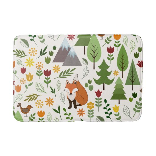 Scandinavische stijlillustraties op Crm Lg Pattern Badmat (Voorkant)