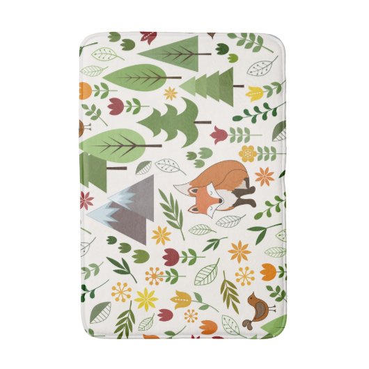Scandinavische stijlillustraties op Crm Lg Pattern Badmat (Voorkant Verticaal)