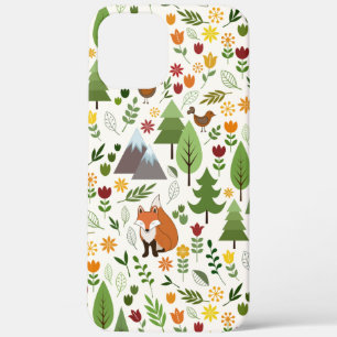 Scandinavische stijlillustraties op het Cream Patt iPhone 12 Pro Max Hoesje