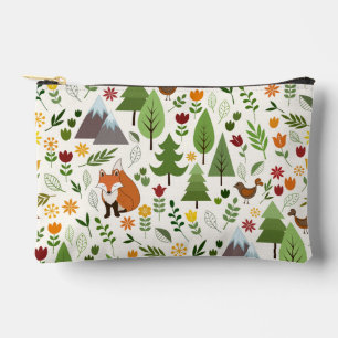 Scandinavische stijlillustraties op het Cream Patt Etui