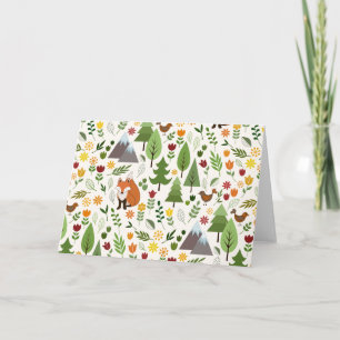 Scandinavische stijlillustraties op het Cream Patt Kaart