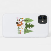Scandinavische Style Fox Flowers Trees Illustratie Case-Mate iPhone Case (Achterkant (horizontaal))