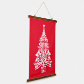 Scandinavische traditionele kerstdecoraties hangend wandkleed (Gebogen)