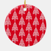 Scandinavische traditionele kerstdecoraties keramisch ornament (Achterkant)