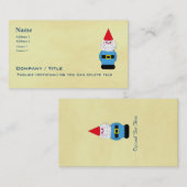 Scandinavische troll of Gnome Visitekaartje (Voorkant / Achterkant)