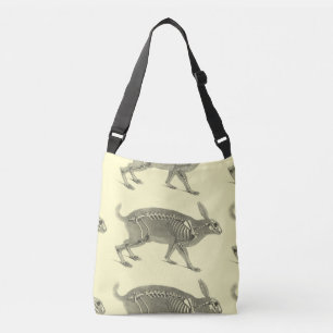 Scandinavische vintage skelet crossbody tas