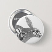 Scandinavische vintage skelet ronde button 5,7 cm (Voorkant /achterkant)