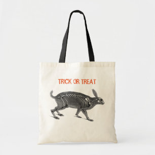 Scandinavische vintage skelet tote bag