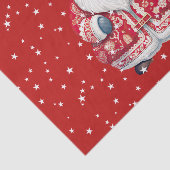 Scandinavische volkskerstman tissuepapier (Detail)