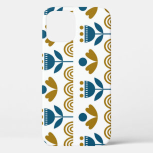 Scandinavische volkskunst, kleurrijk patroon. iPhone 12 hoesje