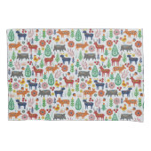 Scandinavische volkskunst Nordic Boho Modern Patte Kussensloop (Voorkant)