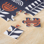 Scandinavische volkskunst  patroon legpuzzel (Zijkant)