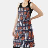 Scandinavische volkskunst patroon schort (Insitu)