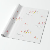 Scandinavische winterpine-kerstcadeautjes cadeaupapier (Uitgerold)