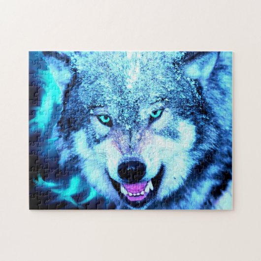 Scandinavische wolf legpuzzel (Horizontaal)