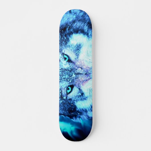 Scandinavische wolf skateboard (Voorkant)