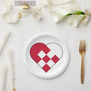 Scandinavische Yule Hear Papieren Bordje