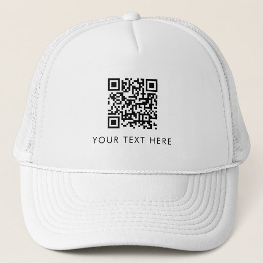 Scannable Business Website QR Code Text Employee Trucker Pet (Voorkant)