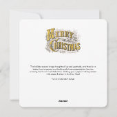 Scannable Kerstman Corporate Business QR Code Feestdagenkaart (Achterkant)