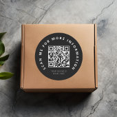 Scannable me QR Code Ronde Sticker