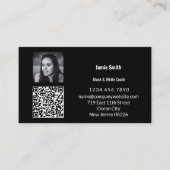 Scannable Photo QR Code Persoonlijk Bericht Visitekaartje (Voorkant)