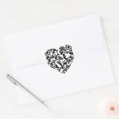 Scannable QR Bar Code Hart Sticker (Envelop)