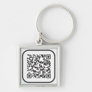 Scannable QR Bar Code Sleutelhanger