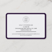 Scannable QR code beroeps of persoonlijk netwerk Visitekaartje (Achterkant)