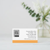 Scannable QR Code Cartes de visite promotionnels (Debout devant)
