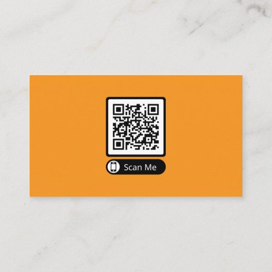 Scannable QR Code Cartes de visite promotionnels (Dos)