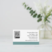 Scannable QR Code Cartes de visite promotionnels (Debout devant)