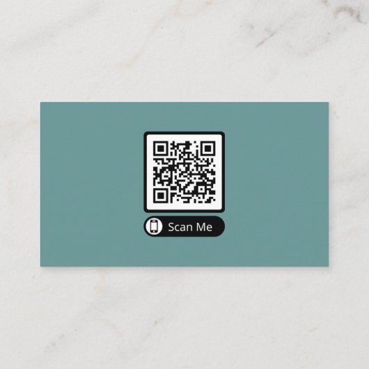 Scannable QR Code Cartes de visite promotionnels (Dos)