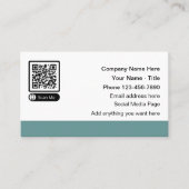 Scannable QR Code Cartes de visite promotionnels (Devant)