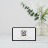 Scannable QR code professional of personal or Visitekaartje (Staand voorkant)