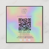 Scannable QR-code Social Media visitekaartjes (Voorkant)