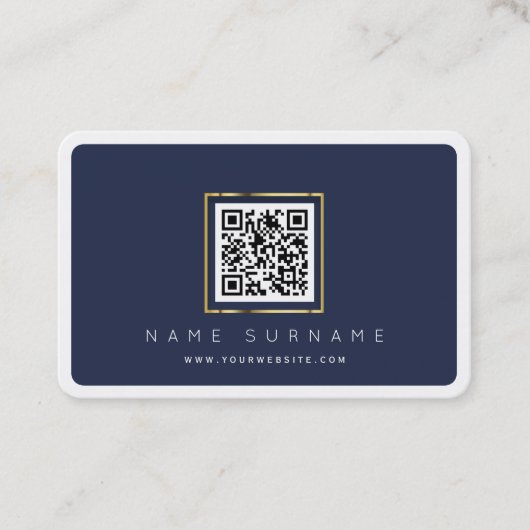 Scannable QR codeberoeps of persoonlijke Ondernemi Visitekaartje (Voorkant)