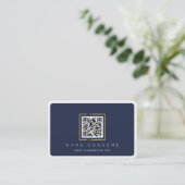 Scannable QR codeberoeps of persoonlijke Ondernemi Visitekaartje (Staand voorkant)