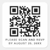 Scanne de code QR et Sticker de Carré de texte per (Devant)