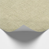 Scanned Natural Linen Canvas Texture Cadeaupapier (Hoek)