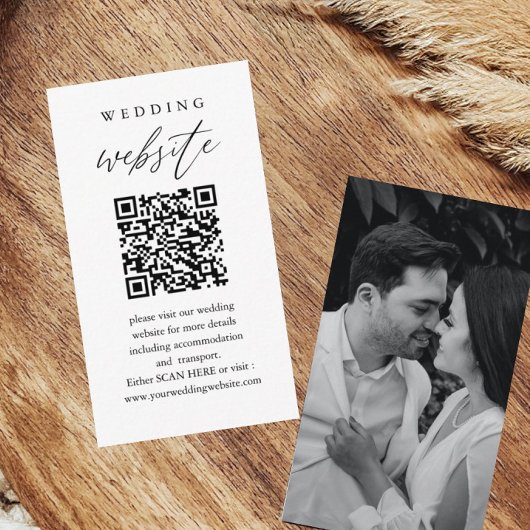 Scannen me QR Code Weddenschap Website Informatiekaartje